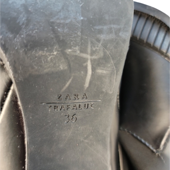 ZARA Traffaluc stiletto‎ platform pull-on Ankle Boot - Picture 8 of 13